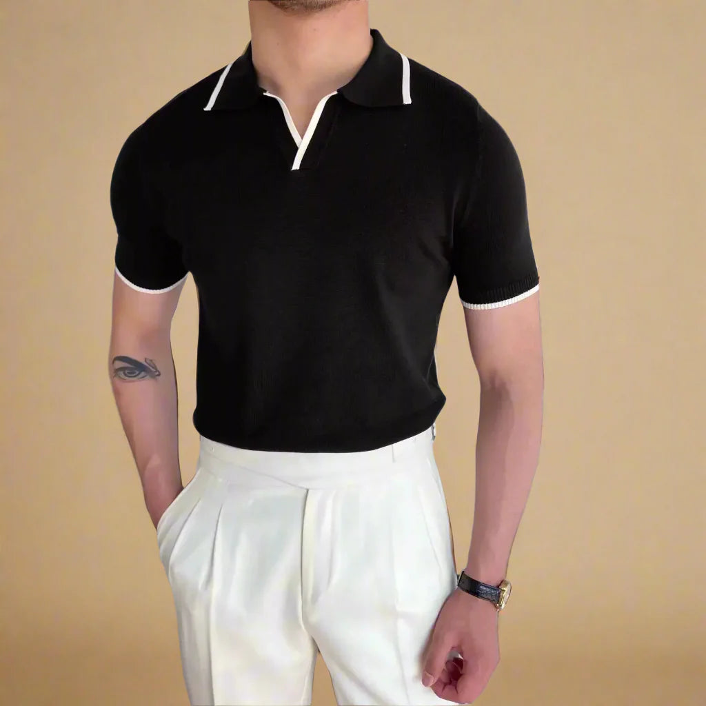 NÉVO Marbella Poloshirt | Casual gebreide polo voor heren