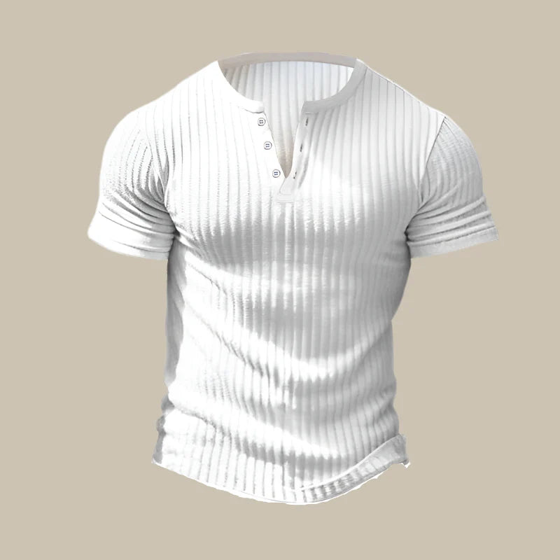 3Casual_gebreid_T-shirt_met_V-hals_en_knopen1.webp