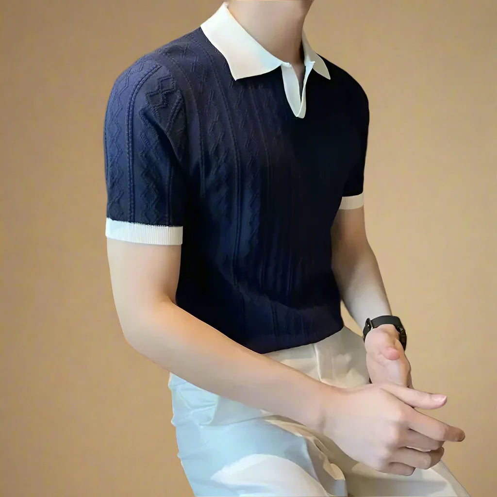 NÉVO Poloshirt | Modern Casual gebreide polo voor heren