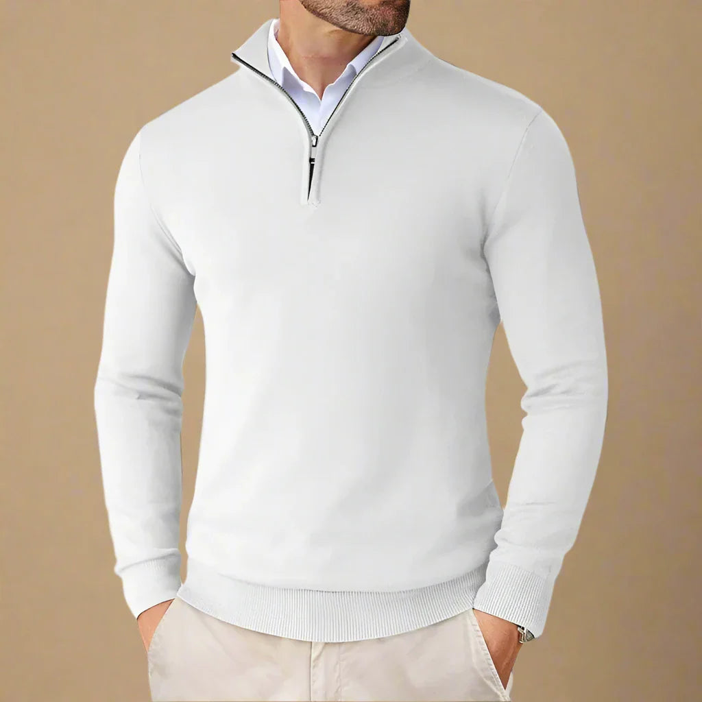 NÉVO Schipperstrui | Business Casual Half Zip Sweater voor heren