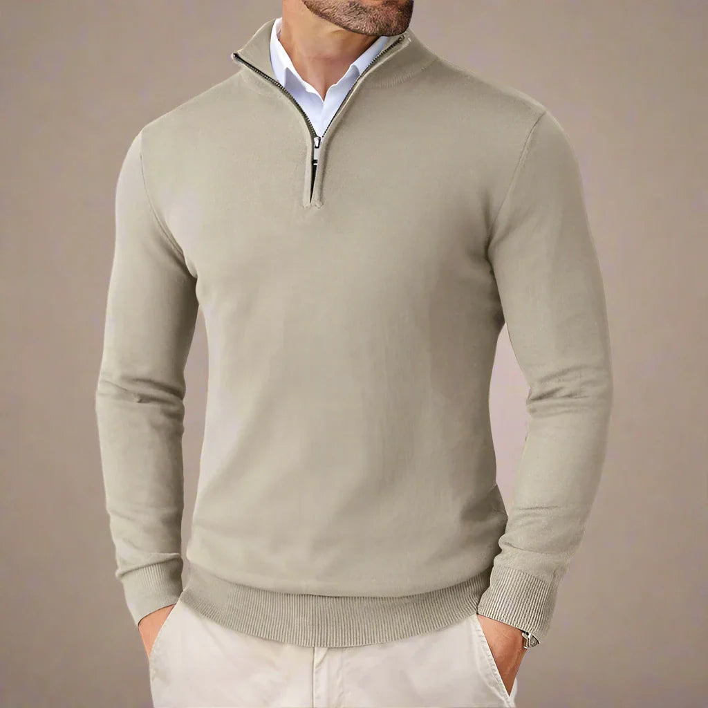 NÉVO Schipperstrui | Business Casual Half Zip Sweater voor heren