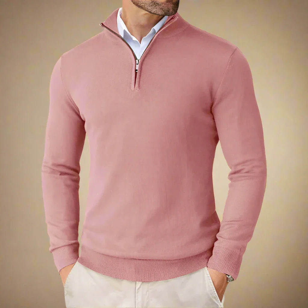 NÉVO Schipperstrui | Business Casual Half Zip Sweater voor heren