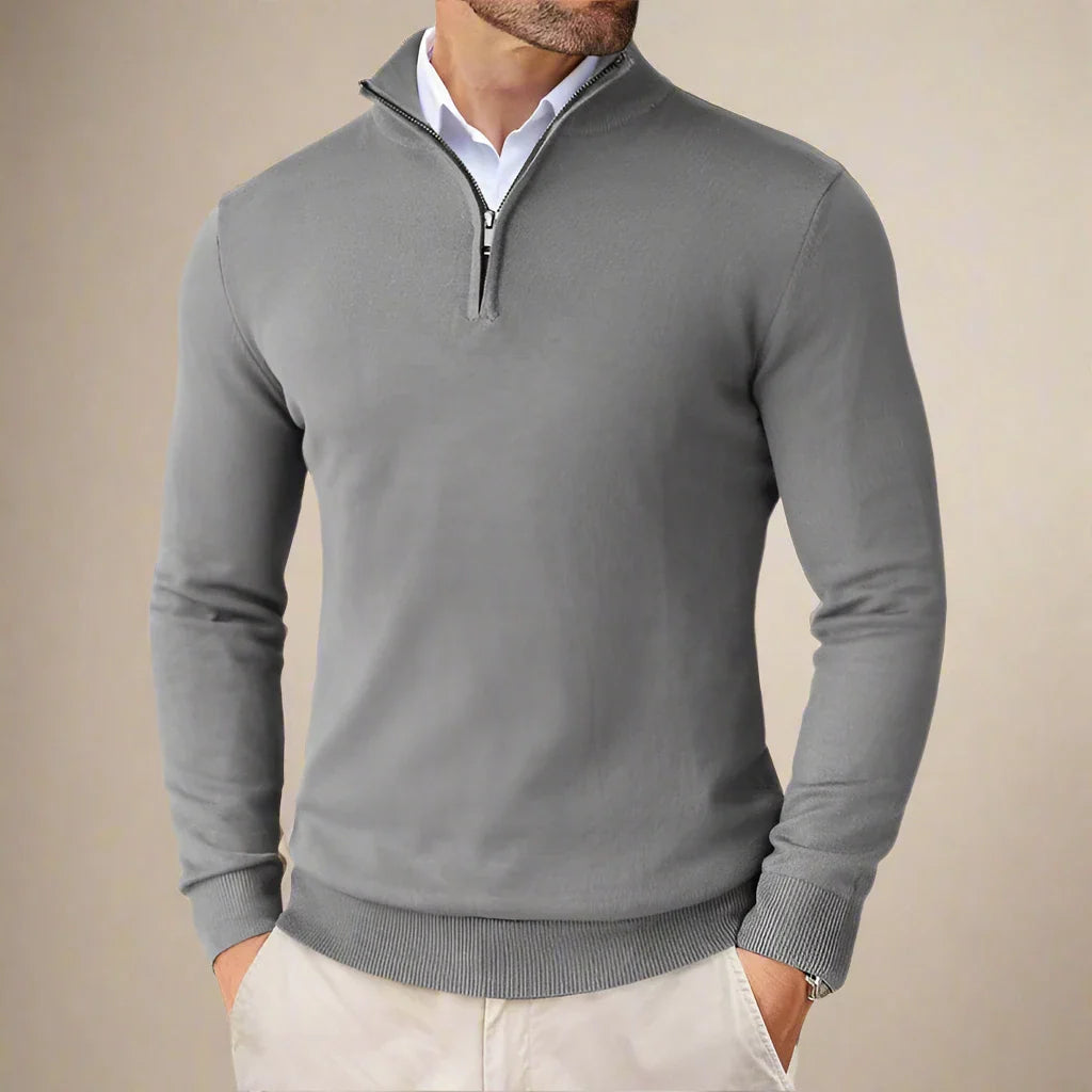 NÉVO Schipperstrui | Business Casual Half Zip Sweater voor heren