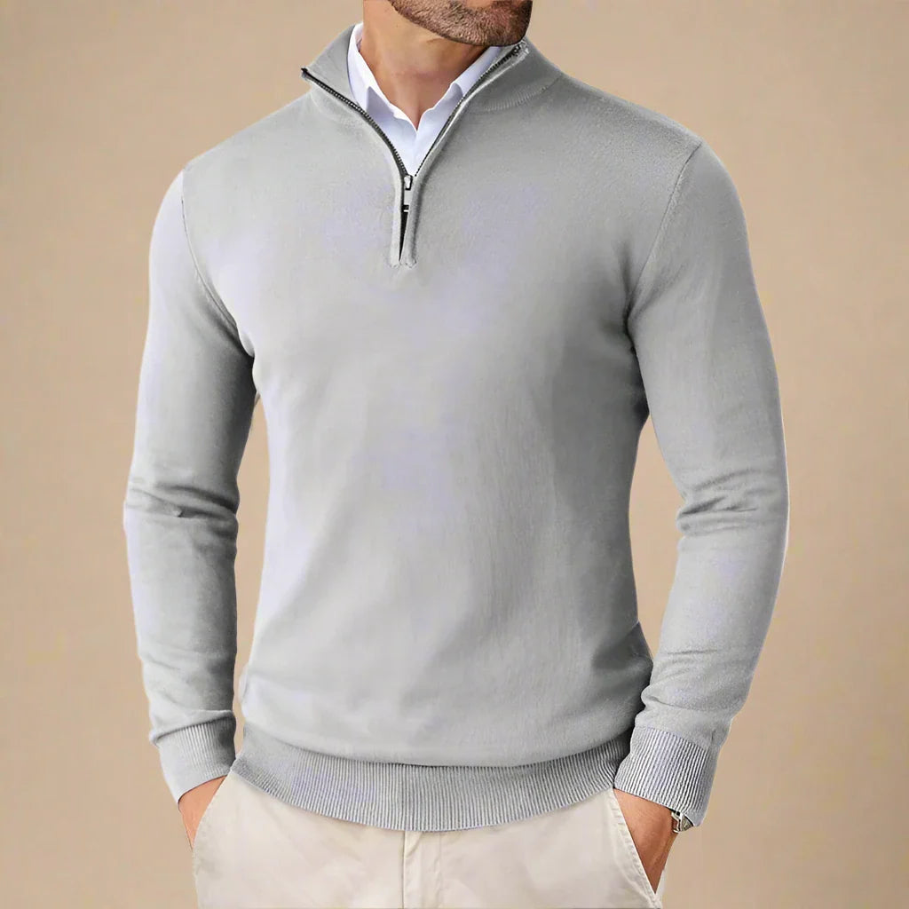 NÉVO Schipperstrui | Business Casual Half Zip Sweater voor heren