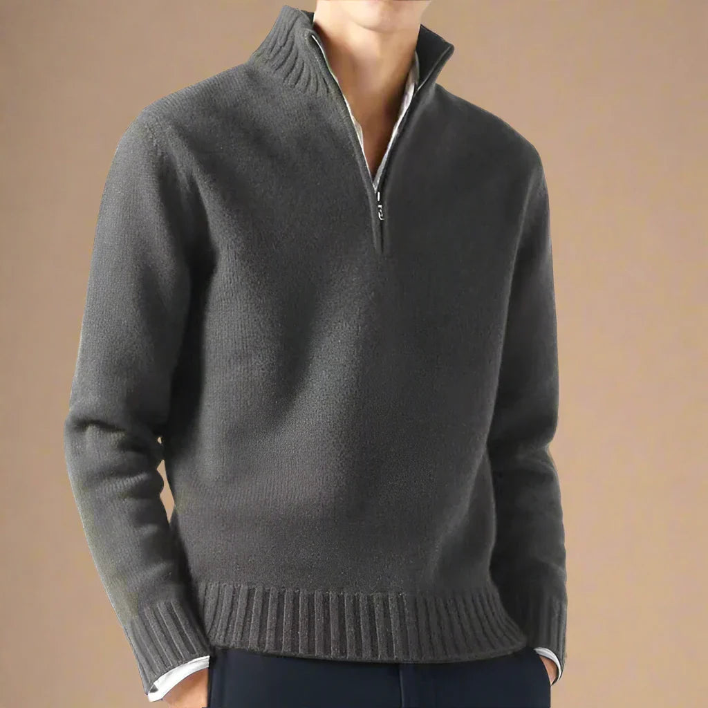 NÉVO Half Zip Sweater | Casual gebreide schipperstrui voor mannen