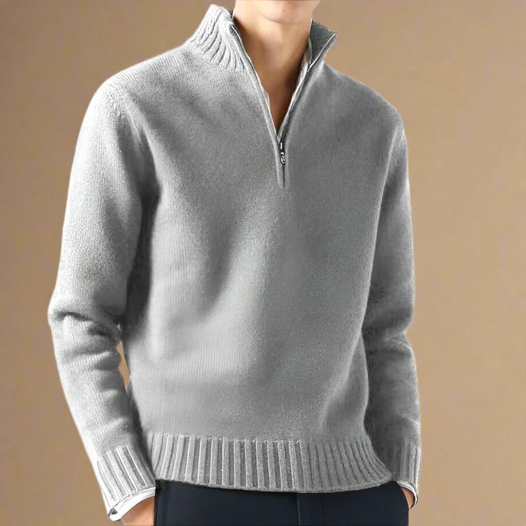 NÉVO Half Zip Sweater | Casual gebreide schipperstrui voor mannen