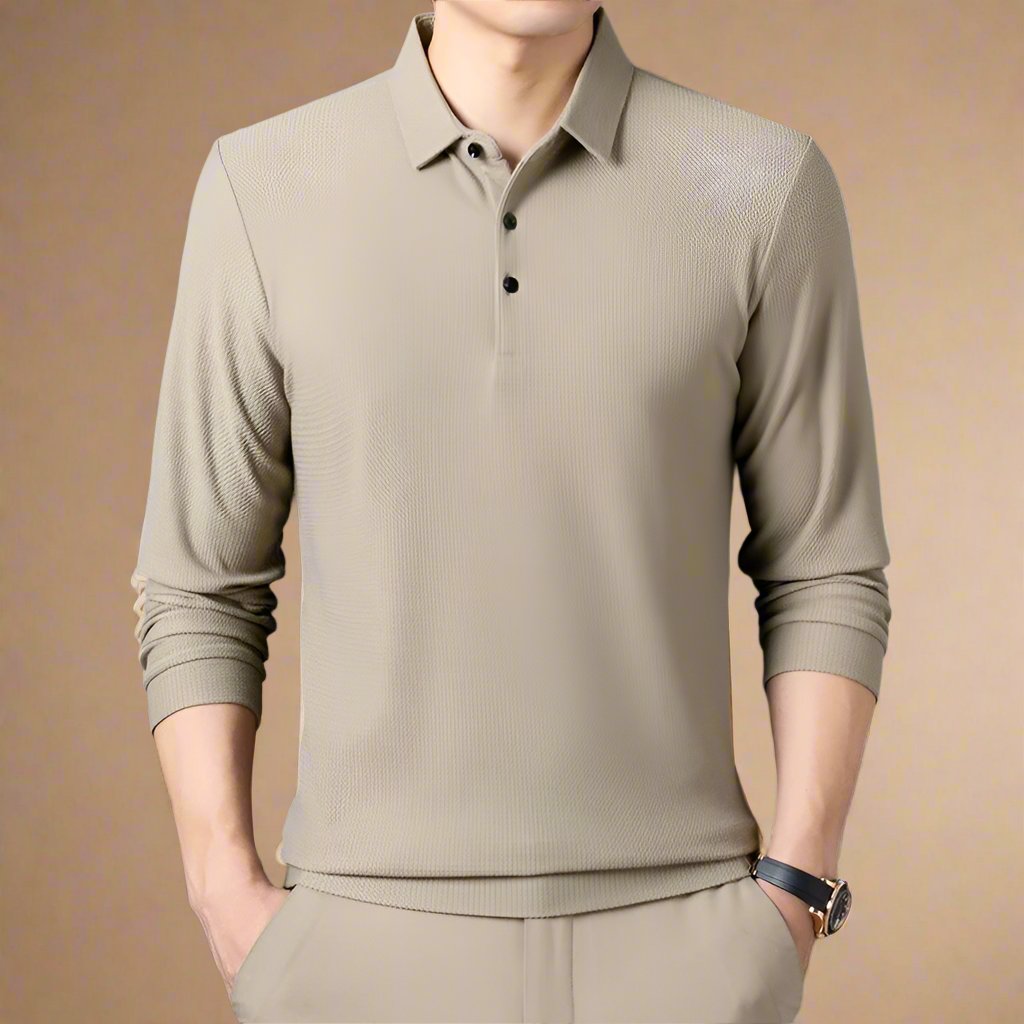 NÉVO Polo Trui | Casual Longsleeve Polo voor Heren