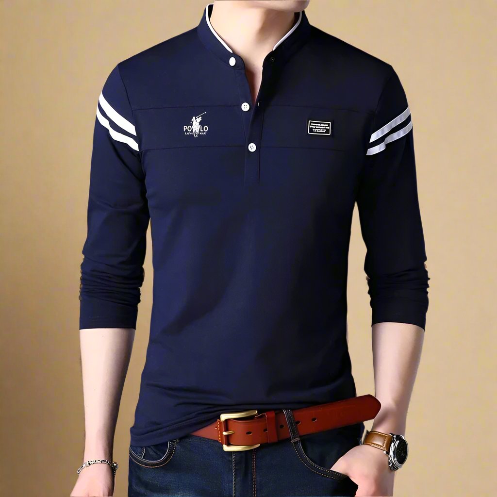 NÉVO Polo Club | Casual Longsleeve Polo voor Heren