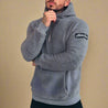 Comfortabele halve zip fleece trui