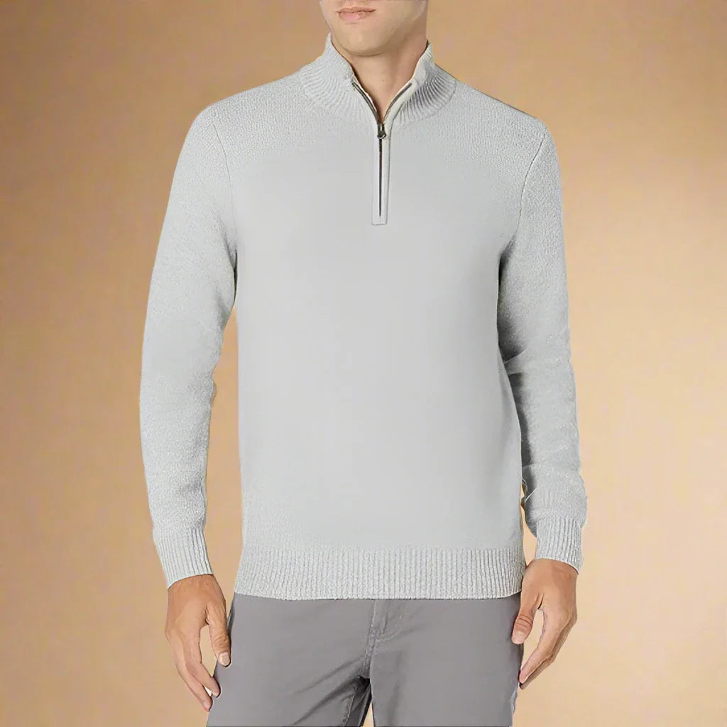 NÉVO Schipperstrui | Moderne Half Zip Gebreide Sweater voor nette heren