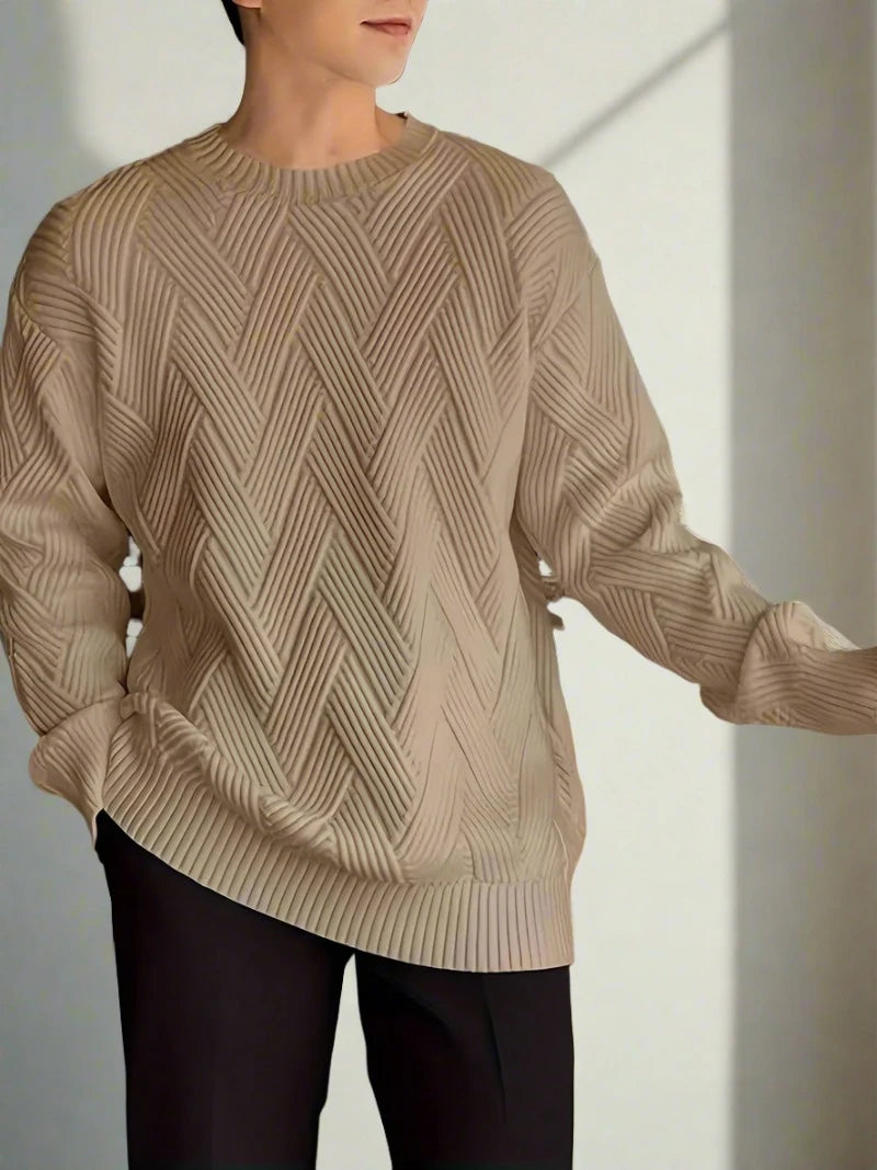 NÉVO Capri Sweater | Moderne gebreide zigzag design trui voor heren