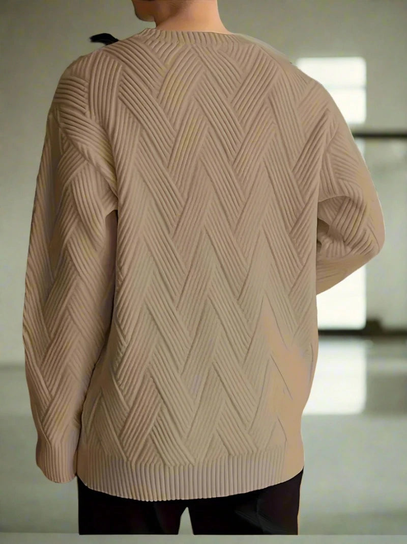 NÉVO Capri Sweater | Moderne gebreide zigzag design trui voor heren