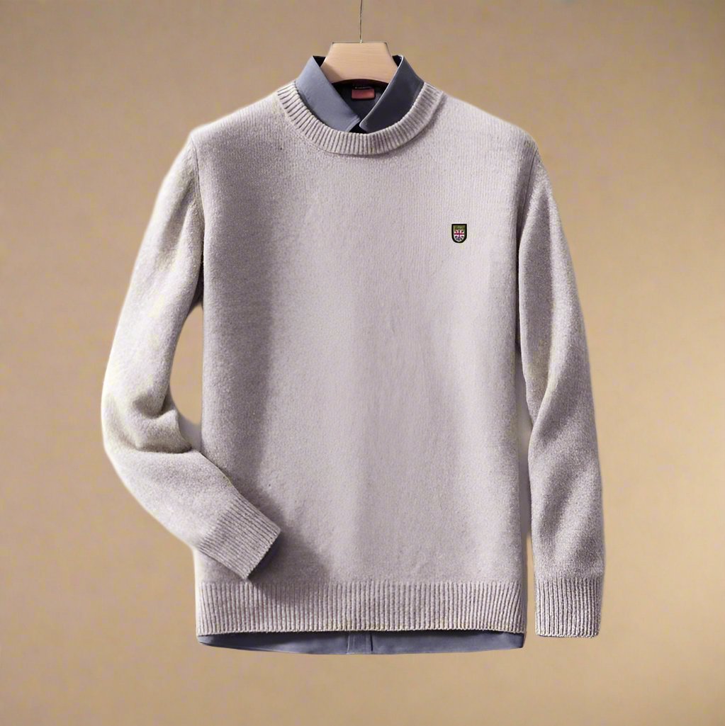 NÉVO Sweater | Monaco club trui voor heren met logo en ronde hals