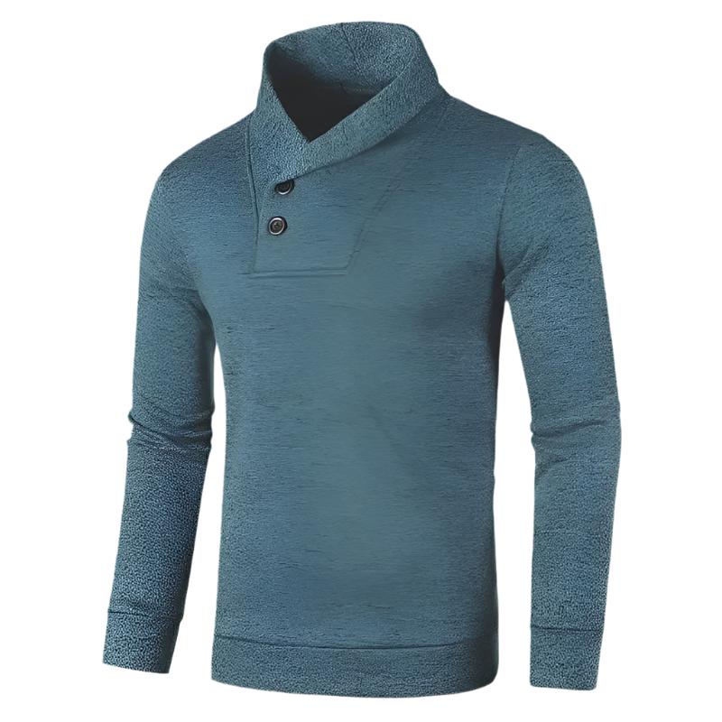 NÉVO Coltrui | Warme casual sweater heren met halve hoge kraag