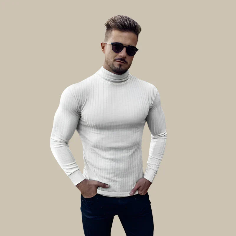 NÉVO Coltrui | Slim Fit casual kabeltrui heren voor een sportieve uitstraling