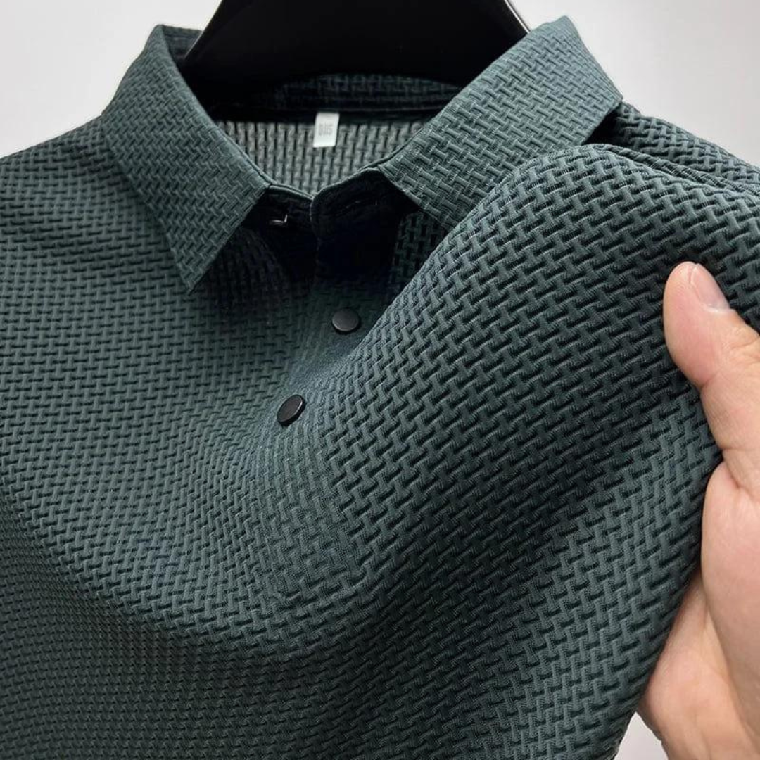 NÉVO Marbella Silk Polo voor heren (Anti-kreuk)