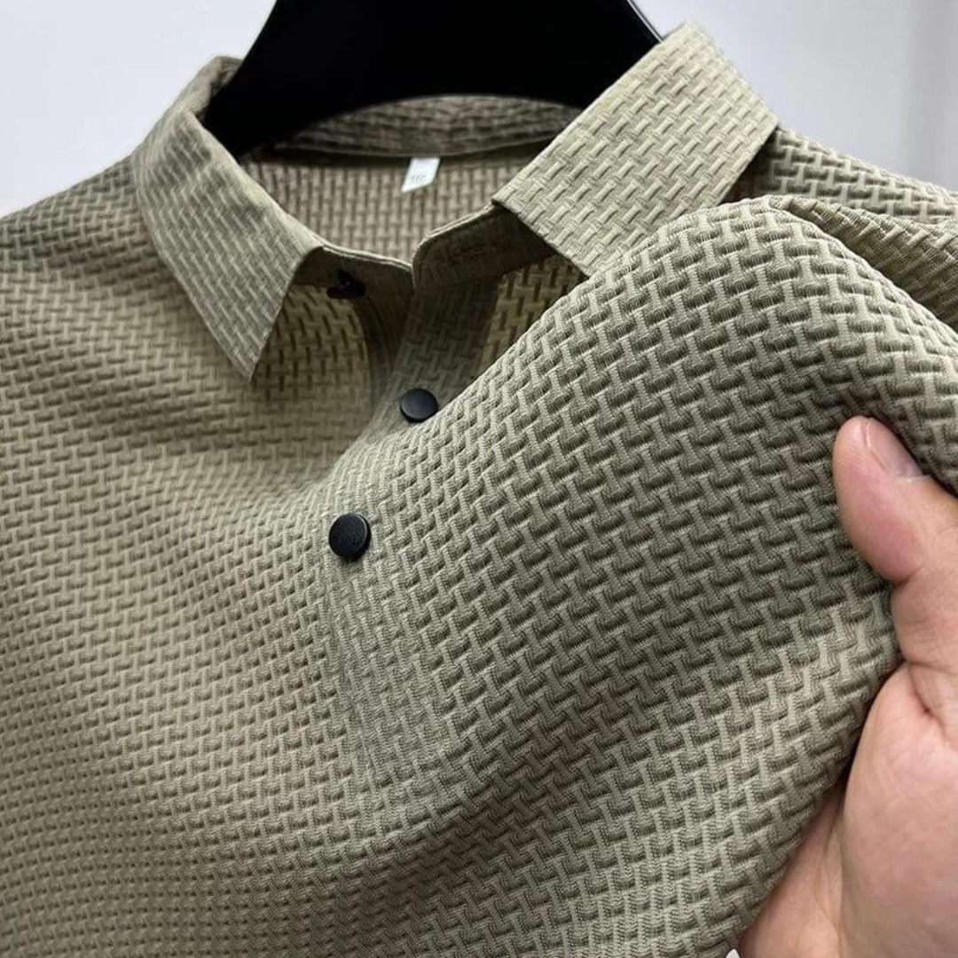 NÉVO Marbella Silk Polo voor heren (Anti-kreuk)