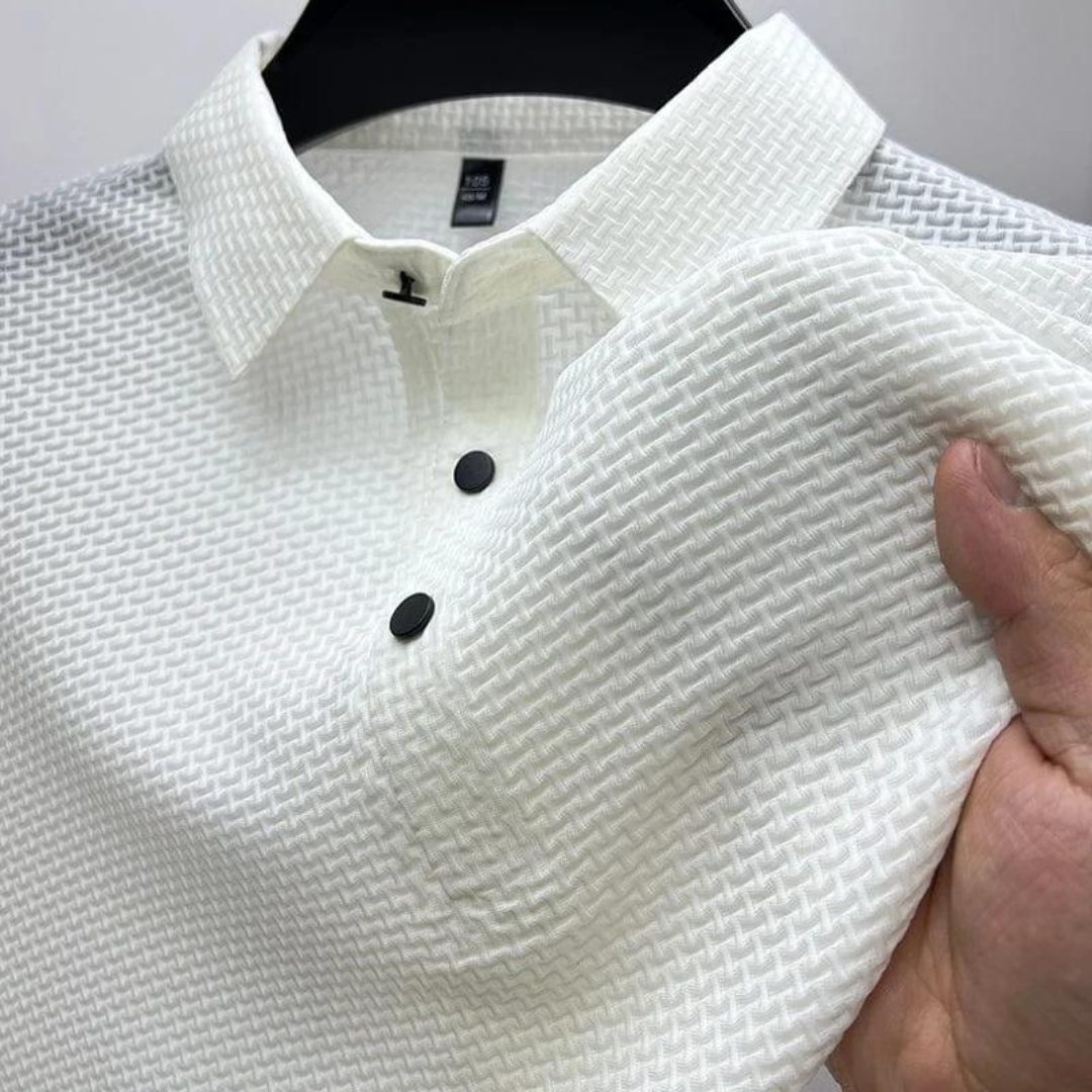 NÉVO Marbella Silk Polo voor heren (Anti-kreuk)