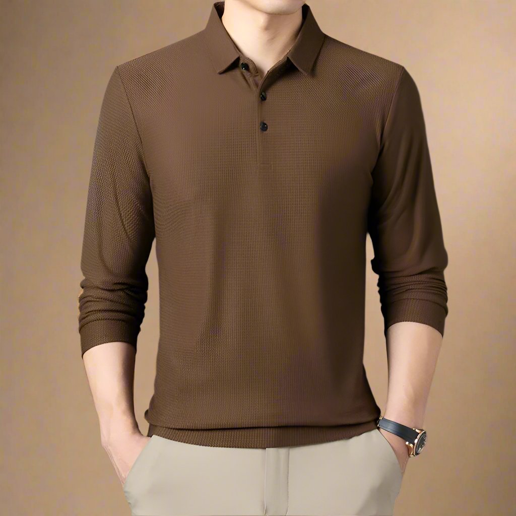 NÉVO Polo Trui | Casual Longsleeve Polo voor Heren